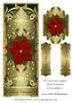 Dl Christmas Topper with Poinsettia & Snowflakes 2
