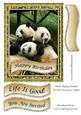 Three Happy Pandas Various Occasions Topper