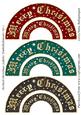Arched Christmas Labels/ Embellishments Set 1