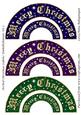Arched Christmas Labels/ Embellishments Set 2