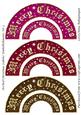 Arched Christmas Labels/ Embellishments Set 3