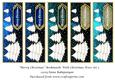 Merry Christmas Bookmarks with Christmas Trees Set 3