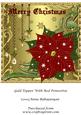 Gold Topper with Red Poinsettia
