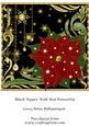 Black Topper with Red Poinsettia