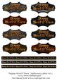 Happy Howloween Halloween Labels Set 2