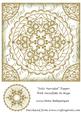 Feliz Navidad Topper with Snowflake in Beige