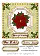 Poinsettia on Double Frames Large Topper 3