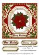 Poinsettia on Double Frames Large Topper 4
