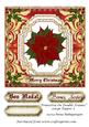 Poinsettia on Double Frames Large Topper 5