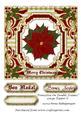 Poinsettia on Double Frames Large Topper 6