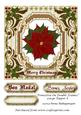 Poinsettia on Double Frames Large Topper 8