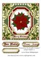 Poinsettia on Double Frames Large Topper 9