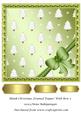 Blank Christmas Framed Topper with Bow 2