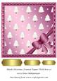 Blank Christmas Framed Topper with Bow 10