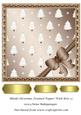 Blank Christmas Framed Topper with Bow 12
