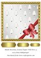 Blank Christmas Framed Topper with Bow 14