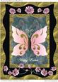 A4 Affection Butterfly in Gold Frame Easter Card
