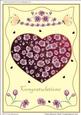 Cherry Blossom Heart Congartulations Card
