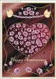 A4 "cherry Blossom Heart" Anniversary Card