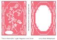 Vine & Butterflies Light Magenta Card Front