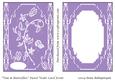 Vine & Butterflies Pastel Violet Card Front