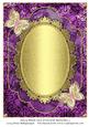 Fancy Blank Card Front with Butterflies 3