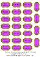 Various Occasion Greetings in Gold & Purple