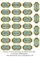 Various Occasion Greetings in Gold & Soft Blue