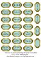 Various Occasion Greetings in Gold & Sky-blue