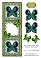 Dl Topper with Blue & Green Butterflies