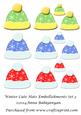 Winter Cute Hats Embellishments Set 3