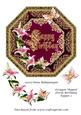 Octagon Shaped Floral Birthday Topper 1