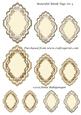 Beautiful Blank Tags Set 4
