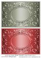 Swirls & Frame Blank Metallic Card Fronts Set 6