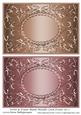 Swirls & Frame Blank Metallic Card Fronts Set 7