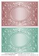 Swirls & Frame Blank Metallic Card Fronts Set 8