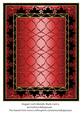 Elegant Goth Metallic Blank Card 4