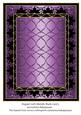Elegant Goth Metallic Blank Card 5