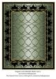 Elegant Goth Metallic Blank Card 7