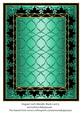 Elegant Goth Metallic Blank Card 9