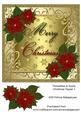 Poinsettia & Swirls Christmas Topper 1