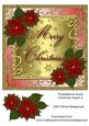 Poinsettia & Swirls Christmas Topper 2