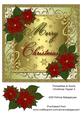 Poinsettia & Swirls Christmas Topper 3