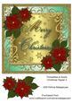 Poinsettia & Swirls Christmas Topper 4