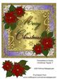 Poinsettia & Swirls Christmas Topper 7