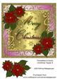 Poinsettia & Swirls Christmas Topper 9