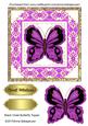 Black-violet Butterfly Topper