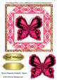 Black-magenta Butterfly Topper