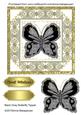 Black-gray Butterfly Topper