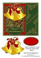 Merry Christmas Lovely Christmas Topper with Bells 1